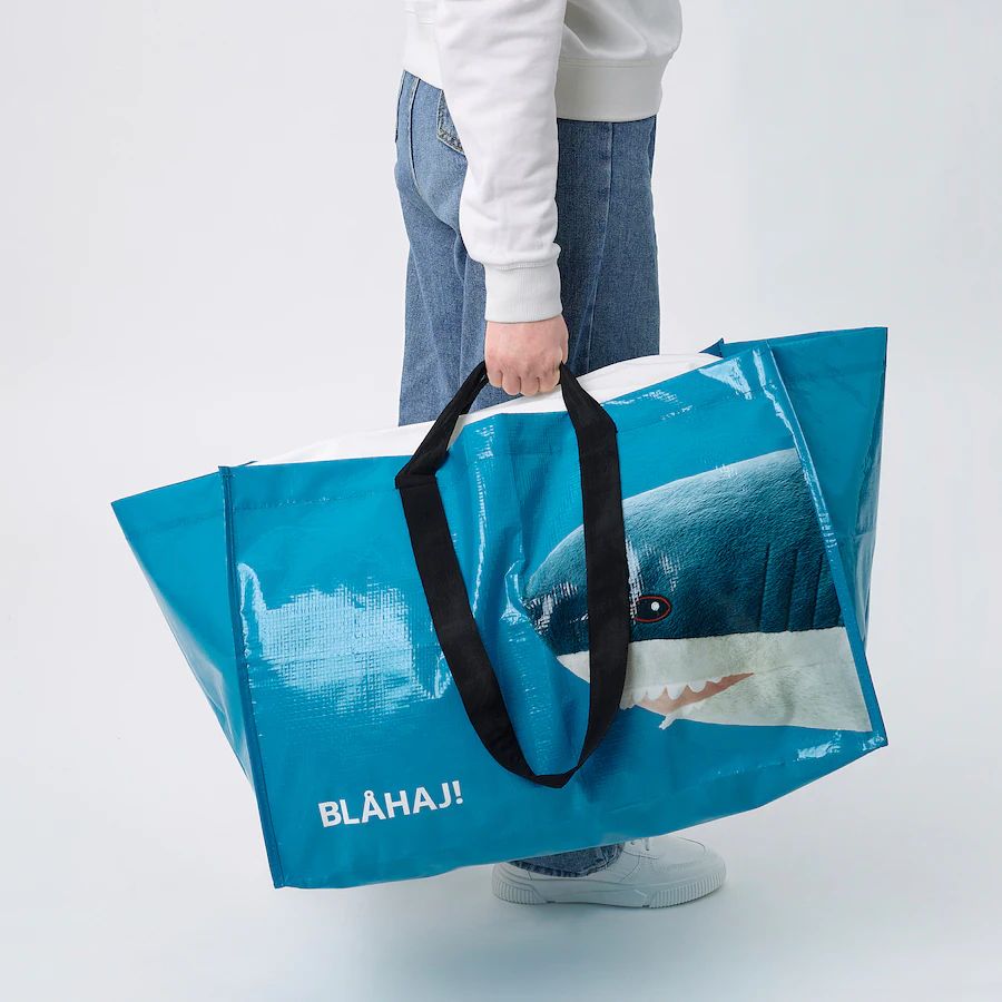 IKEA RUMBLING Eco-friendly Recyclable Carrier/Grocery/Tote/Shopping Bag (71L) SG Local Seller