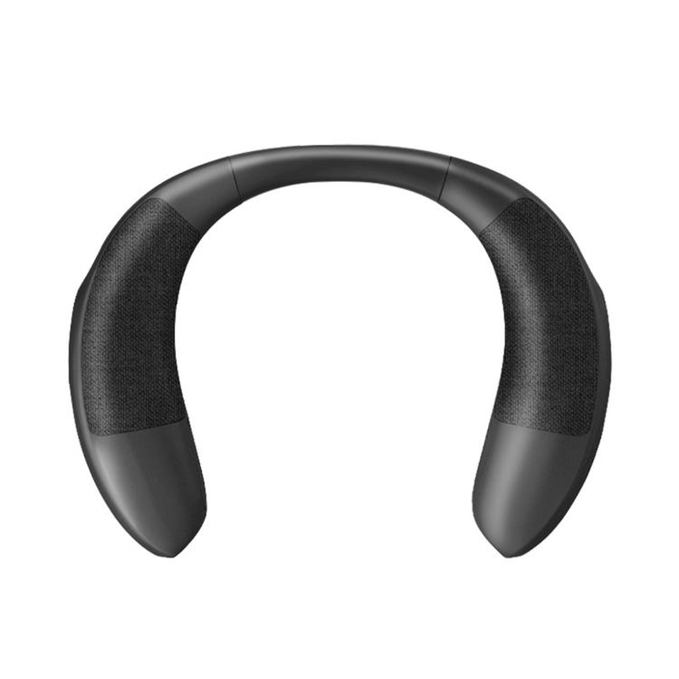 Neck Music Speakers Neckband Portable Wireless Speaker Wearable 5.0 True Stereo Sound Wireless 5.0 and 12H Playtime Waterproof Suitable For Games Hiking Biking charitable